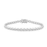 10K White Gold 5.00ct Round Diamond Ladies Bracelet