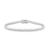 10K White Gold 5.00ct Round Diamond Ladies Bracelet