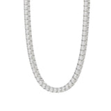 14K WHITE GOLD 10 1/3CT 18" ROUND DIAMOND LADIES TENNIS NECKLACE