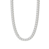 14K WHITE GOLD 16 1/6CT 18" ROUND DIAMOND LADIES TENNIS NECKLACE