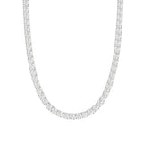 14K WHITE GOLD 17 7/8CT 20" ROUND DIAMOND LADIES TENNIS NECKLACE