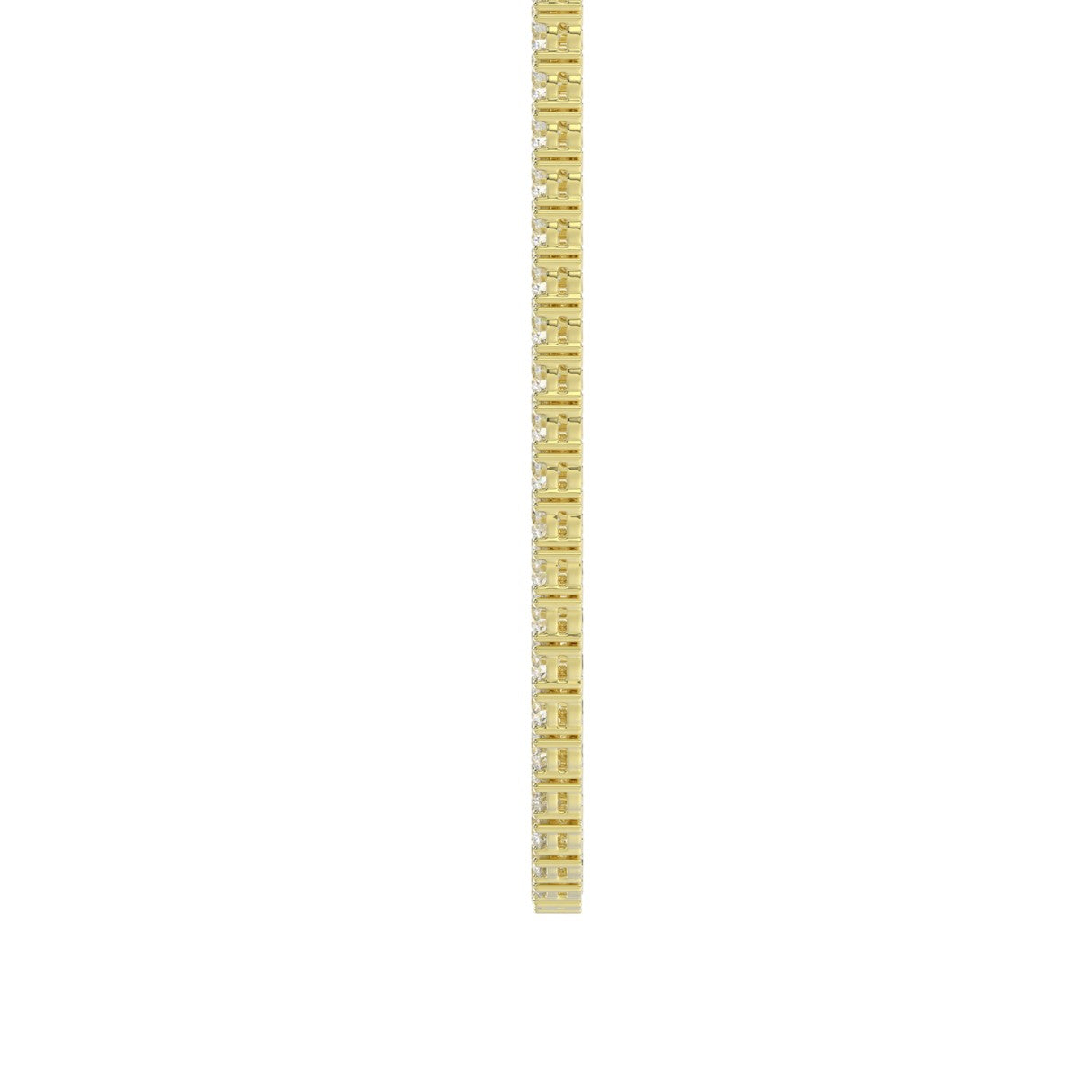14K YELLOW GOLD 17 7/8CT 20" ROUND DIAMOND LADIES TENNIS NECKLACE