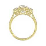 LADIES RING 1 3/4CT ROUND DIAMOND 14K YELLOW GOLD (CENTER STONE ROUND DIAMOND 1CT )