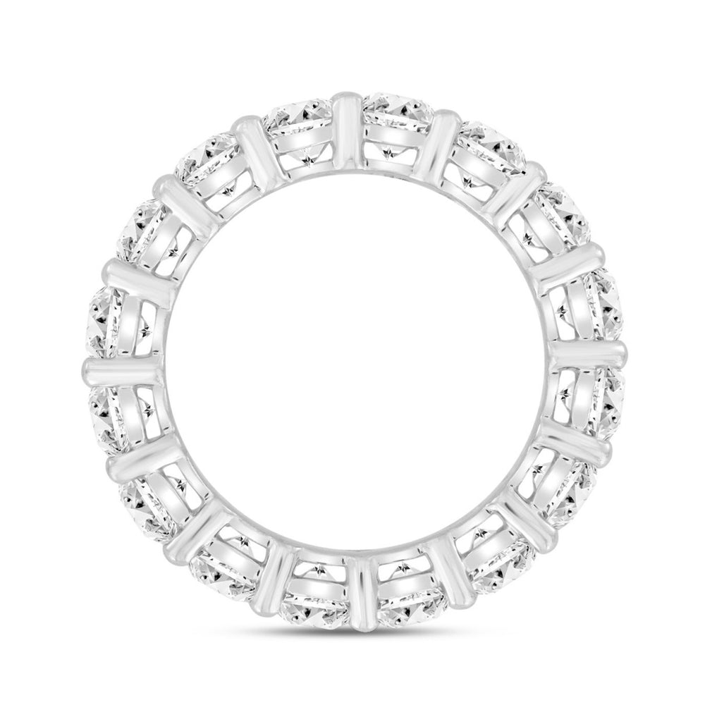 LADIES ETERNITY BAND 5CT ROUND DIAMOND 14K WHITE GOLD