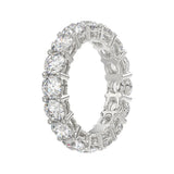 LADIES ETERNITY BAND 5CT ROUND DIAMOND 14K WHITE GOLD