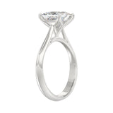 LADIES SOLITAIRE RING 2CT PRINCESS DIAMOND 14K WHITE GOLD