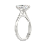 LADIES SOLITAIRE RING 2CT PRINCESS DIAMOND 14K WHITE GOLD