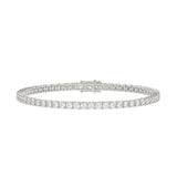 LADIES BRACELET 7CT ROUND DIAMOND 14K WHITE GOLD