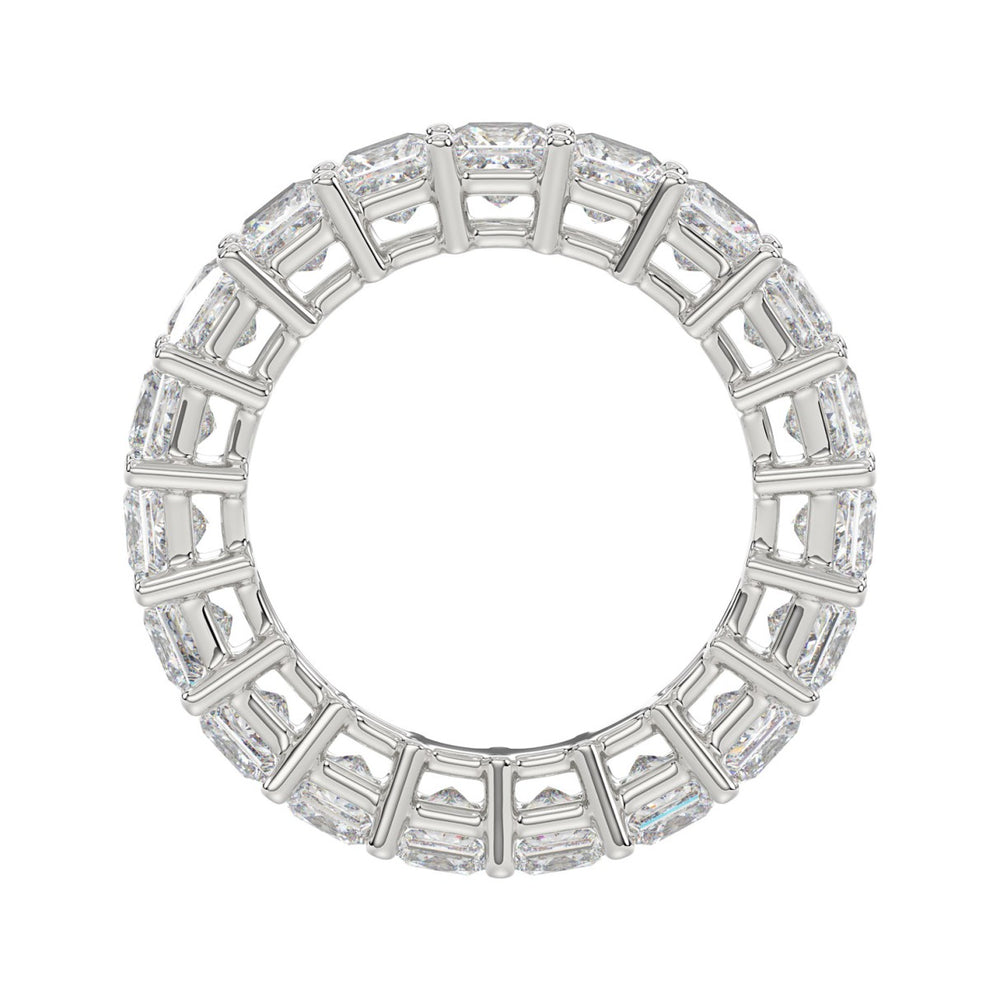 LADIES ETERNITY BAND 4 3/4CT PRINCESS DIAMOND 14K WHITE GOLD