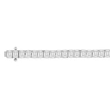 LADIES BRACELET 12 1/4CT EMERALD DIAMOND 14K WHITE GOLD