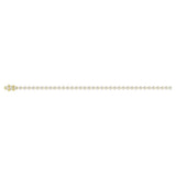 LADIES BRACELET 9CT HEART DIAMOND 14K YELLOW GOLD