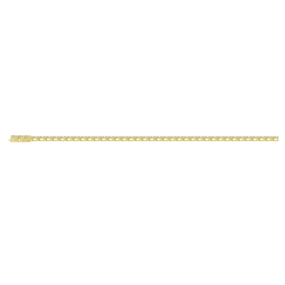 LADIES BRACELET 9CT HEART DIAMOND 14K YELLOW GOLD
