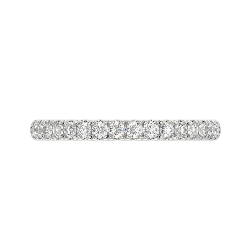 14K WHITE GOLD 1/4CT ROUND DIAMOND LADIES BAND 