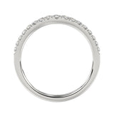 LADIES BAND 1/4CT ROUND DIAMOND 14K WHITE GOLD