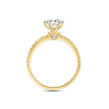 LADIES RING 1 1/3CT ROUND DIAMOND 14K YELLOW GOLD (CENTER STONE ROUND DIAMOND 1CT)