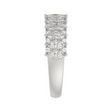 14K WHITE GOLD 1 1/2CT ROUND/MARQUISE DIAMOND LADIES BAND