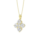 14K YELLOW GOLD 1 7/8CT ROUND DIAMOND LADIES PENDANT WITH CHAIN