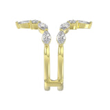 LADIES WRAP RING 1 1/4CT ROUND/MARQUISE 14K YELLOW GOLD