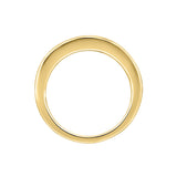 14K YELLOW GOLD 2CT PRINCESS DIAMOND LADIES BAND
