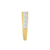 14K YELLOW GOLD 2CT PRINCESS DIAMOND LADIES BAND