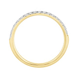 LADIES BRIDAL SET 3CT ROUND/PEAR DIAMOND 14K YELLOW GOLD (CENTER STONE ROUND DIAMOND 2CT )