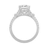 LADIES RING 1 3/4CT ROUND/PRINCESS DIAMOND 14K WHITE GOLD (CENTER STONE PRINCESS DIAMOND 1 1/2CT )