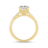 LADIES BRIDAL SET 2CT ROUND DIAMOND 14K YELLOW GOLD (CENTER STONE ROUND DIAMOND 1 1/2CT )