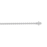 MEN'S BRACELET 2 1/2CT ROUND DIAMOND 14K WHITE GOLD