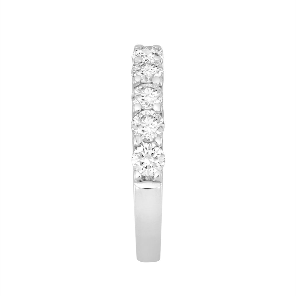 LADIES BAND 2CT ROUND DIAMOND 14K WHITE GOLD