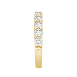 LADIES BAND 1 1/2CT ROUND DIAMOND 14K YELLOW GOLD
