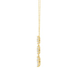 LADIES NECKLACE 2CT PEAR DIAMOND 14K YELLOW GOLD