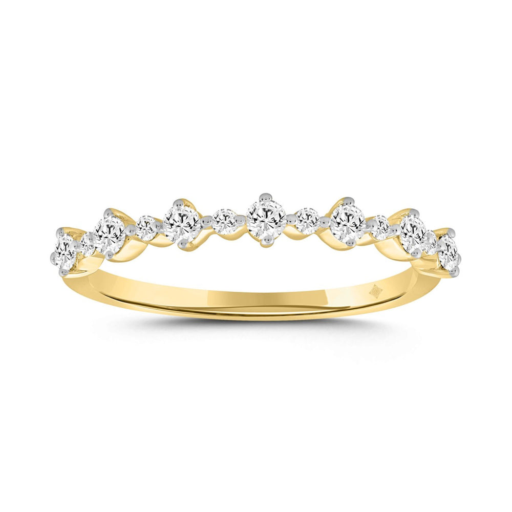 LADIES BRIDAL SET 2 1/2CT ROUND DIAMOND 14K YELLOW GOLD (CENTER STONE PRINCESS DIAMOND 2CT )