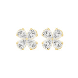 LADIES EARRINGS 1 1/3CT PEAR DIAMOND 14K YELLOW GOLD