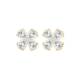 LADIES EARRINGS 1 1/3CT PEAR DIAMOND 14K YELLOW GOLD