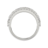 14K WHITE GOLD 2 1/4CT ROUND/OVAL DIAMOND LADIES BAND