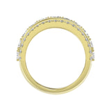 14K YELLOW GOLD 2 1/4CT ROUND/OVAL DIAMOND LADIES BAND