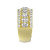 14K YELLOW GOLD 2 1/4CT ROUND/OVAL DIAMOND LADIES BAND