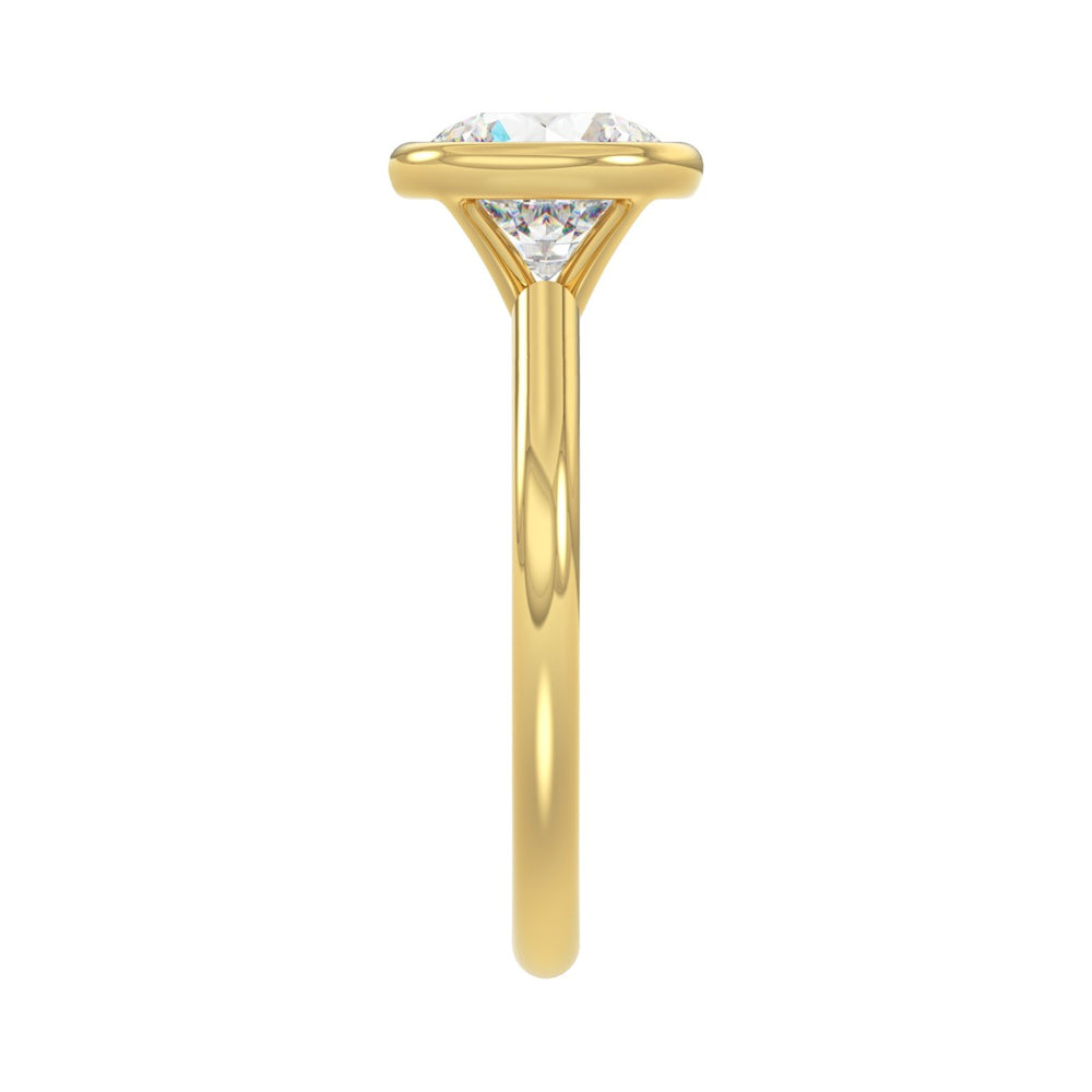LADIES SOLITAIRE RING 2CT ROUND DIAMOND 14K YELLOW GOLD (CENTER STONE ROUND DIAMOND 2CT )