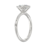 LADIES SOLITAIRE RING 2CT OVAL DIAMOND 14K WHITE GOLD (CENTER STONE OVAL DIAMOND 2CT )