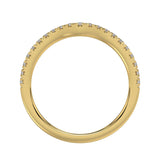 14K YELLOW GOLD 1/4CT ROUND DIAMOND LADIES RING