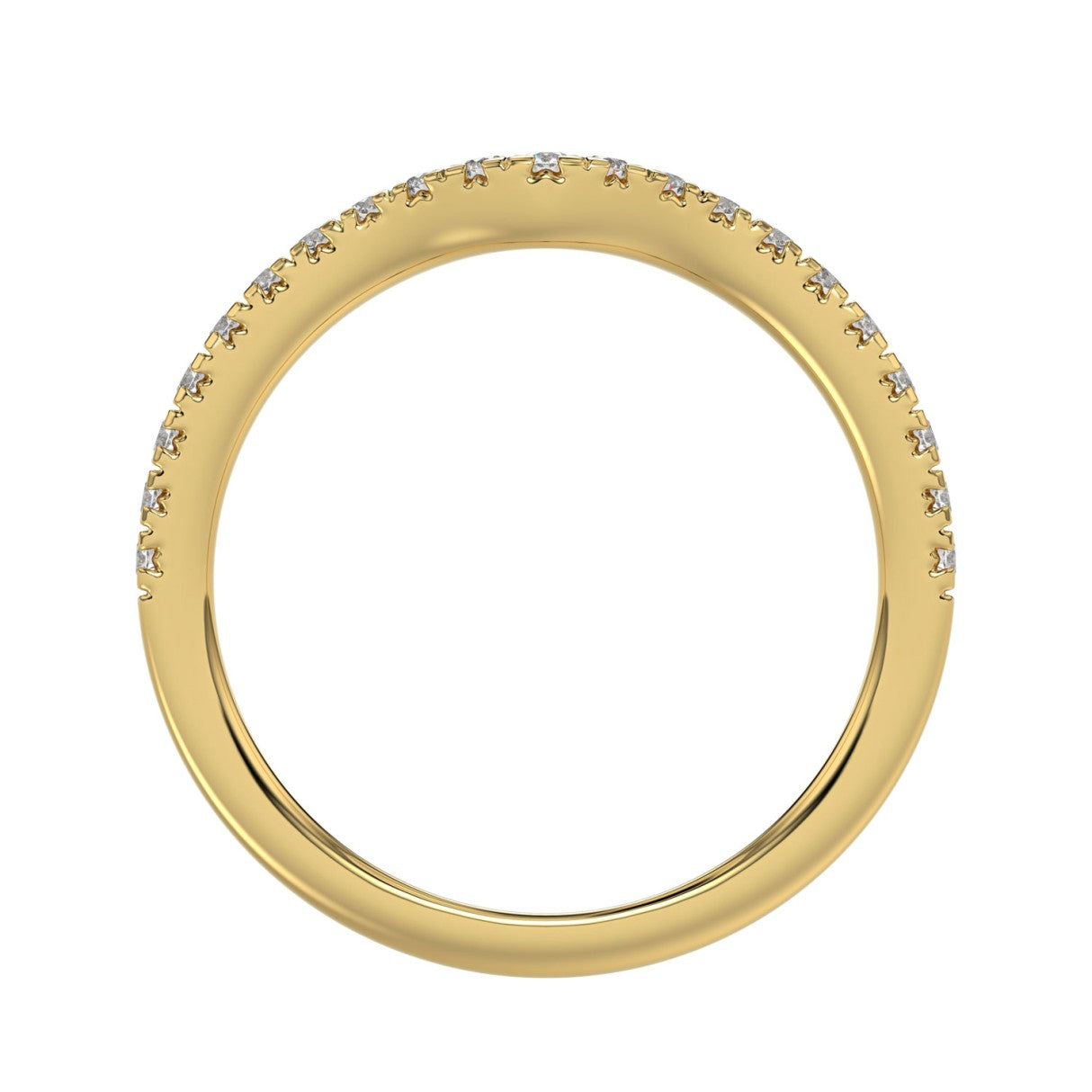 14K YELLOW GOLD 1/4CT ROUND DIAMOND LADIES RING