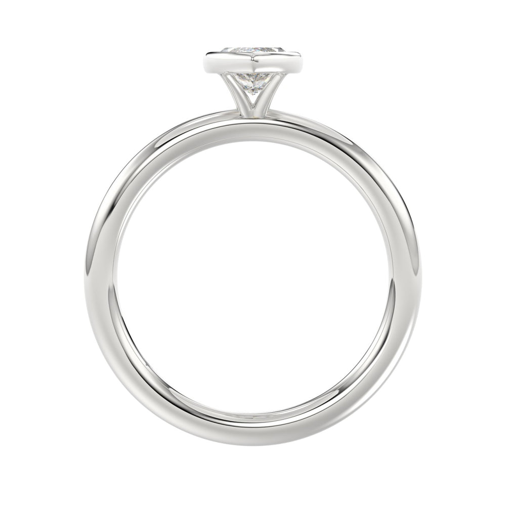 LADIES SOLITAIRE RING 1CT MARQUISE DIAMOND 14K WHITE GOLD (CENTER STONE MARQUISE DIAMOND 1CT )