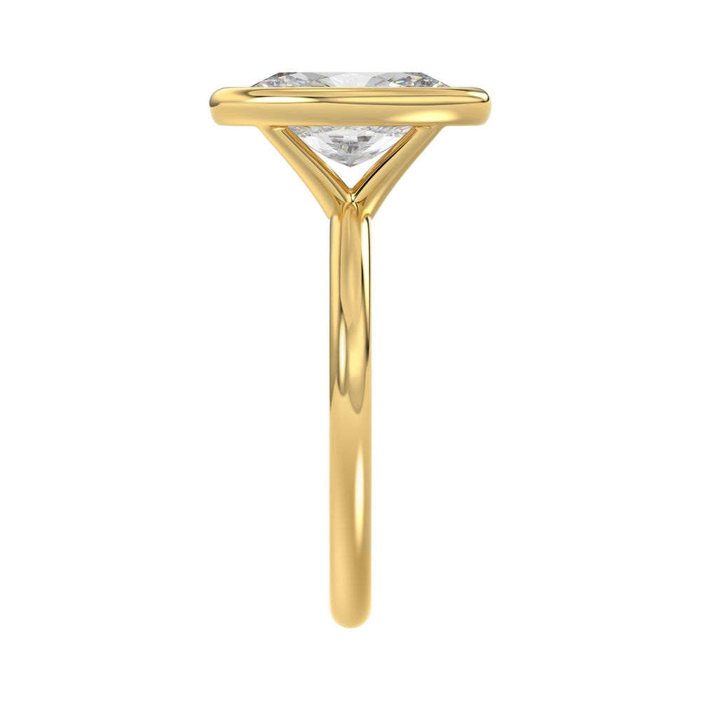 LADIES SOLITAIRE RING 3CT OVAL DIAMOND 14K YELLOW GOLD (CENTER STONE OVAL DIAMOND 3CT )