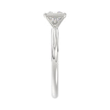 LADIES SOLITAIRE RING 1CT PRINCESS DIAMOND 14K WHITE GOLD (CENTER STONE PRINCESS DIAMOND 1CT )
