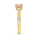 LADIES RING 2CT ROUND DIAMOND 14K YELLOW GOLD (CENTER STONE ROUND DIAMOND 1 1/2CT )