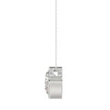 LADIES SOLITAIRE PENDANT 2CT ROUND DIAMOND 14K WHITE GOLD