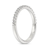 LADIES BAND 1/4CT ROUND DIAMOND 14K WHITE GOLD