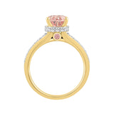 LADIES RING 2CT ROUND DIAMOND 14K YELLOW GOLD (CENTER STONE ROUND DIAMOND 1 1/2CT )