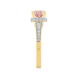 LADIES RING 2CT ROUND DIAMOND 14K YELLOW GOLD (CENTER STONE ROUND DIAMOND 1 1/2CT )