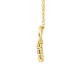 LADIES PENDANT 1/4CT ROUND DIAMOND 14K YELLOW GOLD WITH CHAIN (CENTER STONE ROUND DIAMOND 1/5CT )
